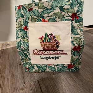 Longaberger Holiday Tote Bag